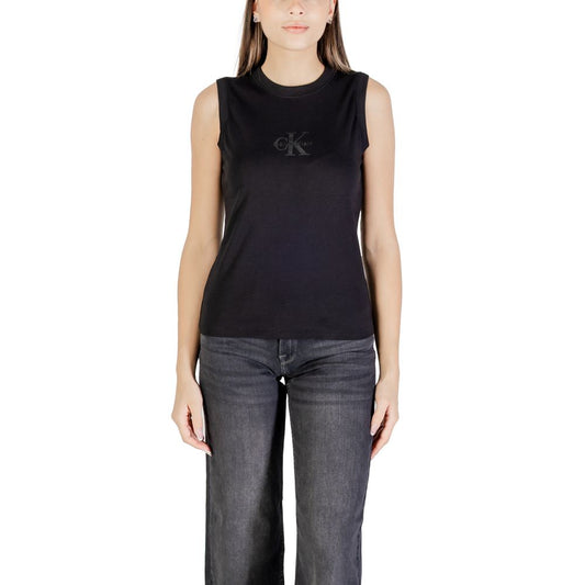 Calvin Klein Jeans Black Cotton T-Shirt 1728,71956299936,Black,Calvin Klein Jeans,Clothing,IT40|S,IT42|M,IT44|L,New with tags,T-Shirts - Clothing,T-Shirts - T-Shirts - Clothing,Women,XL