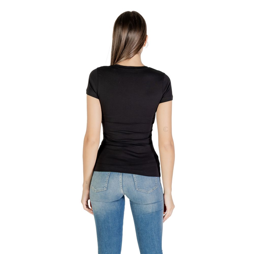 Guess Black Cotton T-Shirt