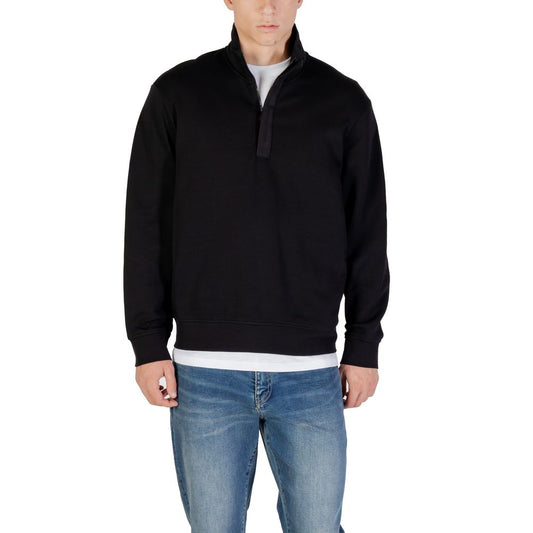 Armani Exchange Black Cotton Sweatshirt 1728,71956299936,Armani Exchange,Black,Clothing,IT44 | S,Men,New with tags,Sportswear - Clothing,Sweatshirt - Sportswear - Clothing