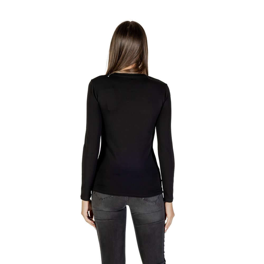 Armani Exchange Black Cotton T-Shirt