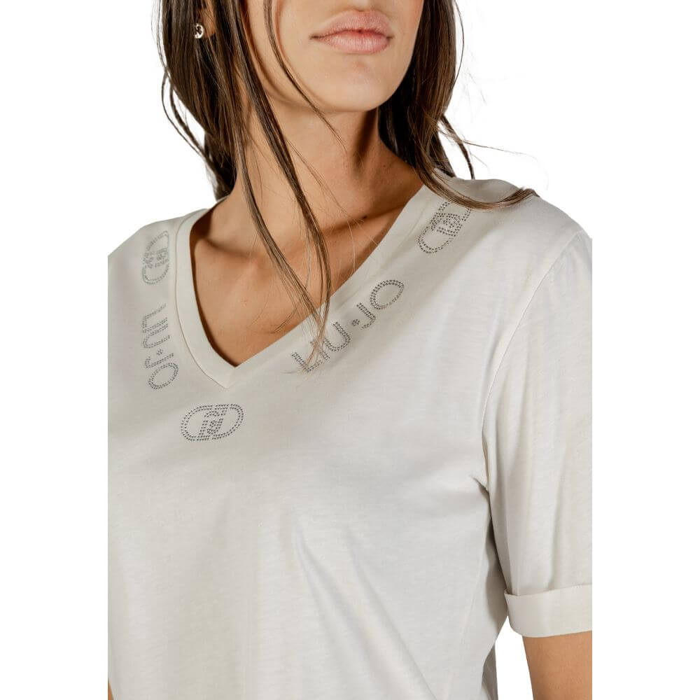 Liu Jo White Cotton T-Shirt