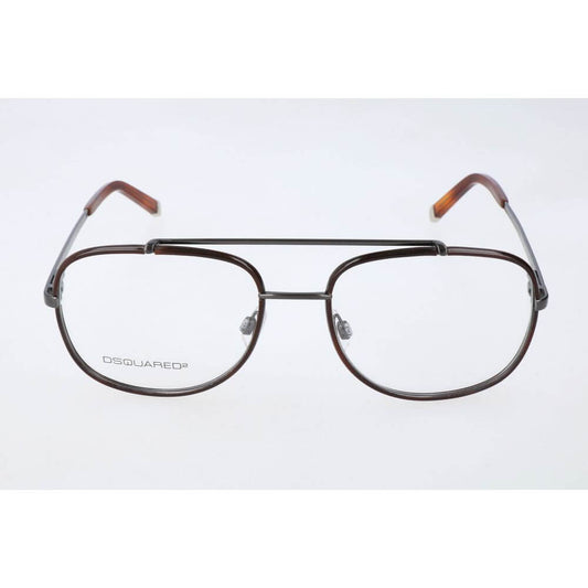 Dsquared² Brown Metal Glasses (Frames) 1728,67434610848,Accessories,Brown,Dsquared²,Glasses (Frames) - Glasses and Sunglasses - Accessories,Glasses and Sunglasses - Accessories,Men,New with tags