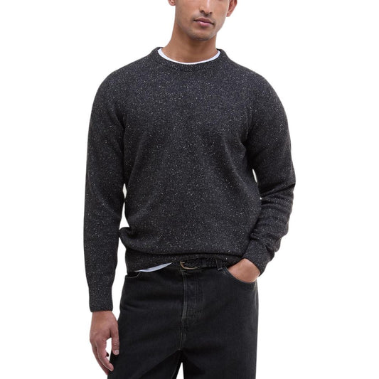 Barbour Black Wool Sweatshirt 1728,71956299936,Barbour,Black,Clothing,IT46 | M,IT48 | L,IT52 | XL,Men,New with tags,Sweaters - Clothing,Sweatshirts - Sweaters - Clothing