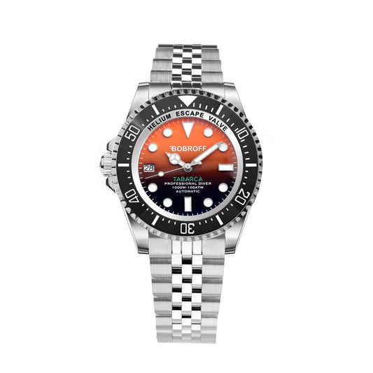 Bobroff Silver Stainless Steel Sport Watch 1728,67434610848,Accessories,Bobroff,Men,New with tags,Silver,Sport Watches - Watches - Accessories,Watches - Accessories