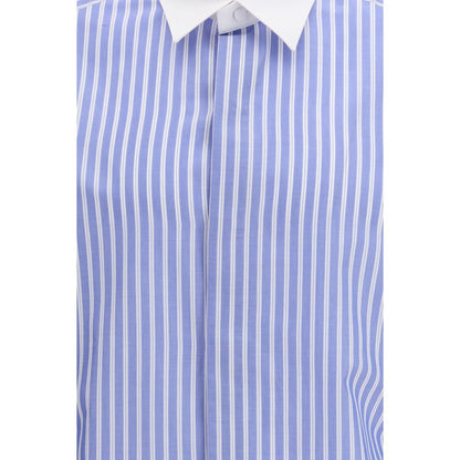 Tom Ford Blue Cotton Pattern Shirt