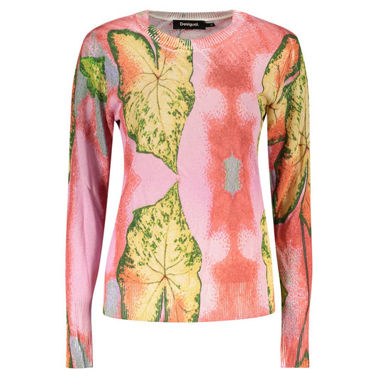 Desigual Rosa Viscosa Women Sweater 1728,67403481248,Clothing,Desigual,M,New with tags,Pink,S,Sweaters - Clothing,Sweatshirts - Sweaters - Clothing,Women,XS