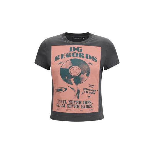 Dolce & Gabbana Gray Cotton T-Shirt 1728,72470364320,Clothing,Dolce & Gabbana,Gray,IT40 | M,IT42 | L,New with tags,T-Shirts - Clothing,Women