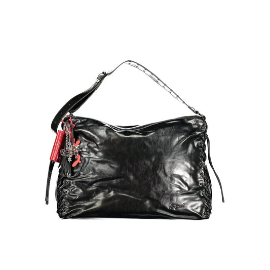 Desigual Black Polyurethane Women's Handbag 1728,67403481248,Bags,Black,Desigual,Handbags - Bags,New with tags,Women