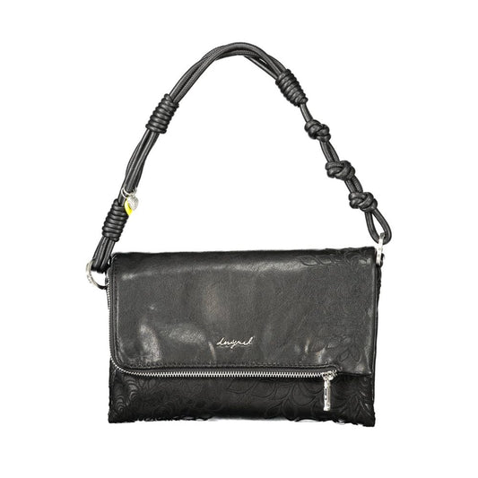 Desigual Black Polyurethane Women Handbag 1728,67403481248,Bags,Black,Desigual,Handbags - Bags,New with tags,Women