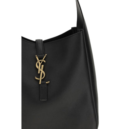 Saint Laurent Black Calf Leather Bos Taurus Shoulder Bag