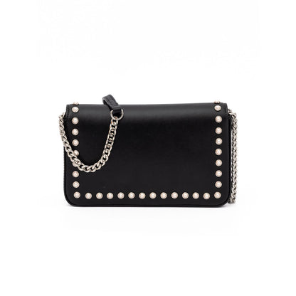 Jimmy Choo Black Leather Crossbody Bag