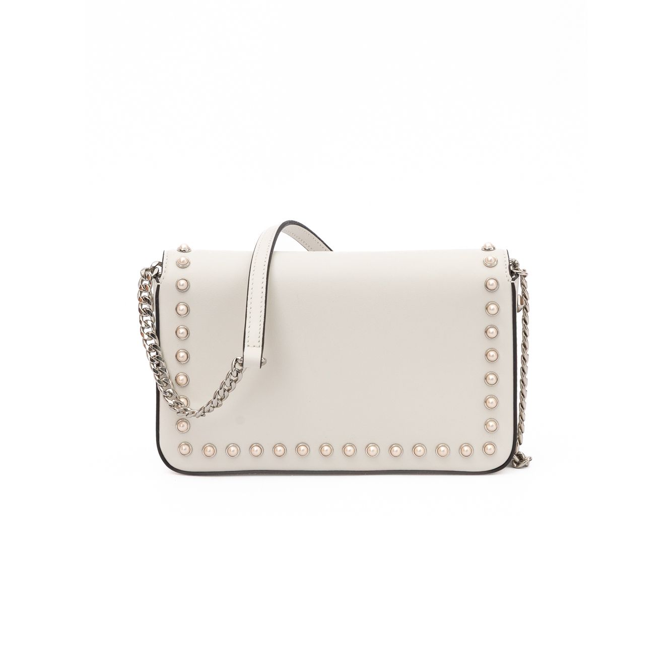 Jimmy Choo White Leather Crossbody Bag
