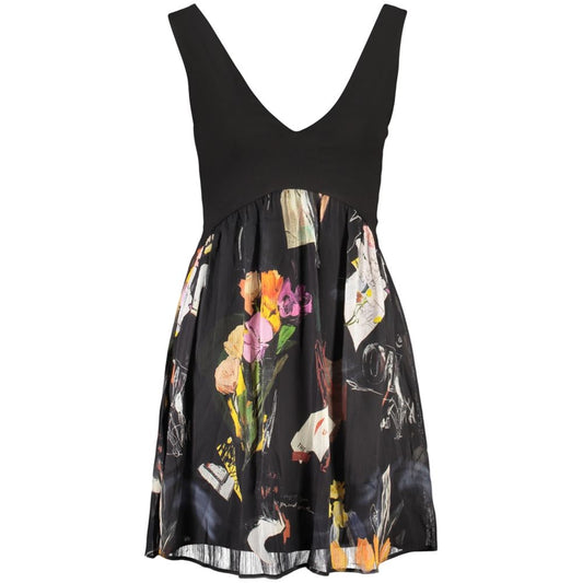 Desigual Black Polyester Women Dress 1728,67403481248,Black,Casual - Dresses - Clothing,Clothing,Desigual,Dresses - Clothing,L,M,New with tags,Pattern - Dresses - Clothing,S,Short - Dresses - Clothing,Sleeveless - Dresses - Clothing,Women,XL,XS