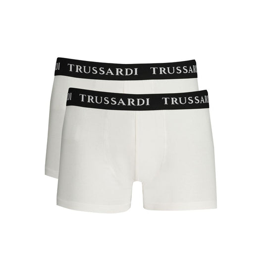 Trussardi White Cotton Men's Boxer Brief 1728,67403481248,Boxers - Underwear - Clothing,Clothing,L,M,Men,New with tags,Trussardi,Underwear - Clothing,White,XL,XXL