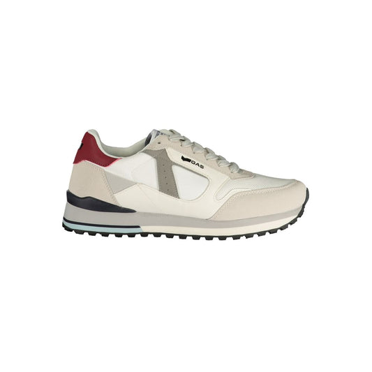 Gas White Polyurethane Men's Sneaker 1728,67403481248,Athletic - Sneakers - Shoes,EU40/US7,EU41/US8,EU42/US9,EU43/US10,EU44/US11,EU45/US12,EU46,Gas,Men,New with tags,Shoes,Sneakers - Shoes,White