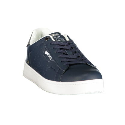 Gas Blue Polyurethane Men Sneaker 1728,67403481248,Athletic - Sneakers - Shoes,Blue,EU40/US7,EU41/US8,EU42/US9,EU43/US10,EU44/US11,EU45/US12,Gas,Men,New with tags,Shoes,Sneakers - Shoes