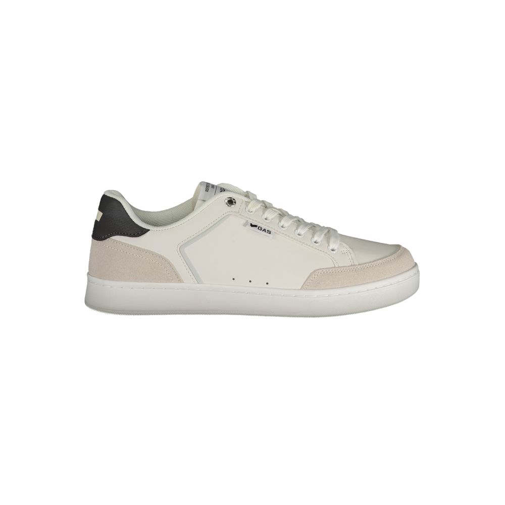 Gas White Polyurethane Men Sneaker 1728,67403481248,Athletic - Sneakers - Shoes,EU40/US7,EU41/US8,EU42/US9,EU43/US10,EU44/US11,EU45/US12,EU46,Gas,Men,New with tags,Shoes,Sneakers - Shoes,White