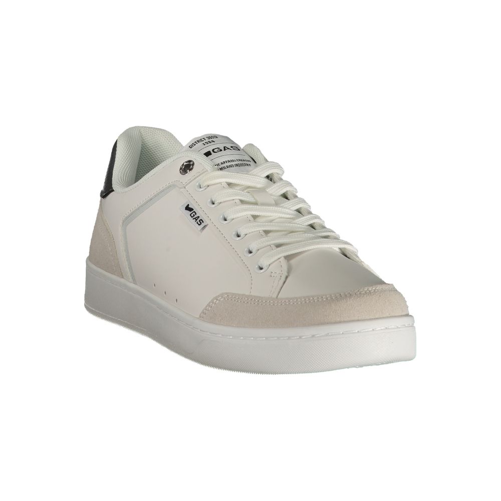 Gas White Polyurethane Men Sneaker 1728,67403481248,Athletic - Sneakers - Shoes,EU40/US7,EU41/US8,EU42/US9,EU43/US10,EU44/US11,EU45/US12,EU46,Gas,Men,New with tags,Shoes,Sneakers - Shoes,White