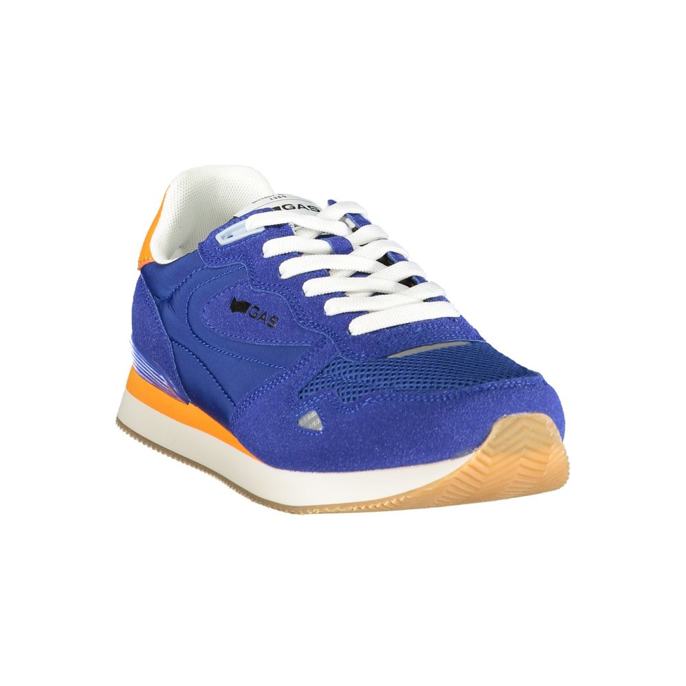 Gas Blue Polyurethane Men Sneaker 1728,67403481248,Athletic - Sneakers - Shoes,Blue,EU40/US7,EU41/US8,EU42/US9,EU43/US10,EU44/US11,EU45/US12,EU46,Gas,Men,New with tags,Shoes,Sneakers - Shoes
