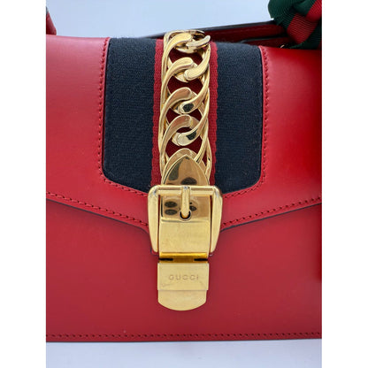 Gucci GUCCI SYLVIE Red Handbag