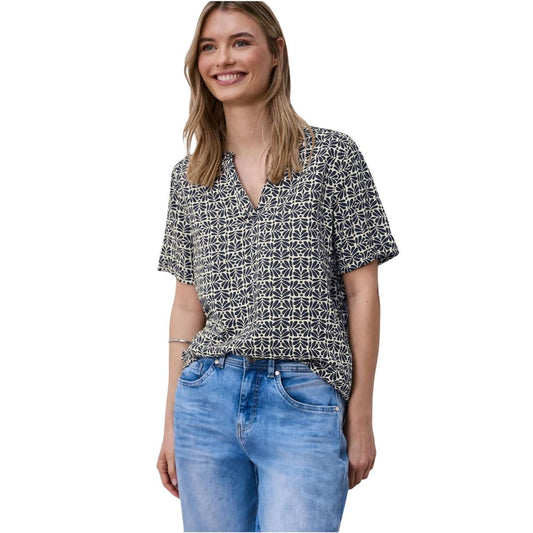 Street One Blue Viscose Blouse