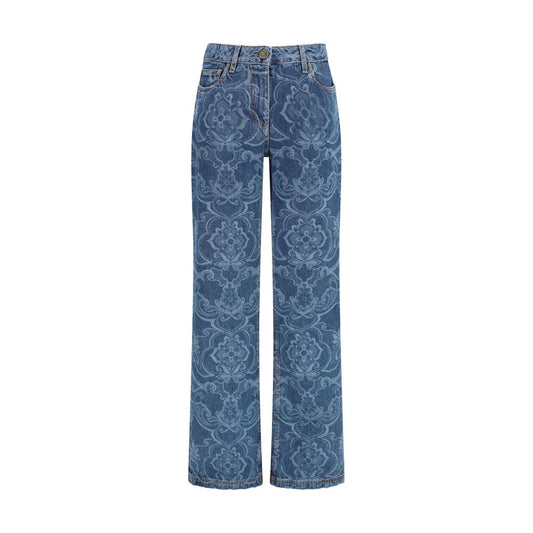 Etro Blue Cotton Flared Jeans 1728,28,72470364320,Blue,Clothing,Etro,Flared Jeans - Jeans Denim - Clothing,Jeans Denim - Clothing,New with tags,Women