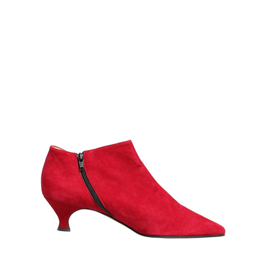 Dolce & Gabbana Red Suede Ankle Boots Shoes 1728,67345645728,Ankle - Boots - Shoes,Boots - Shoes,Dolce & Gabbana,EU40/US9.5,Material: Suede,New with tags,Red,Shoes,Women