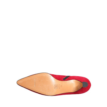 Dolce & Gabbana Red Suede Ankle Boots Shoes