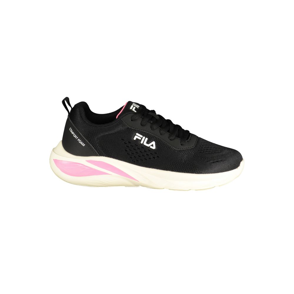 Fila Black Polyester Women Sneaker 1728,67403481248,Athletic - Sneakers - Shoes,Black,EU36/US6,EU37/US7,EU38/US8,EU39/US9,EU40/US10,EU41/US11,Fila,New with tags,Shoes,Sneakers - Shoes,Women