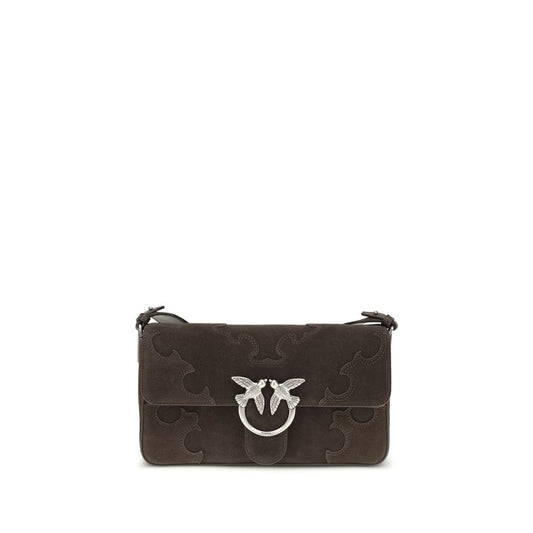 PINKO Brown Calf Leather Bos Taurus Shoulder Bag 1728,72470364320,Bags,Brown,New with tags,PINKO,Shoulder Bags - Bags,Women