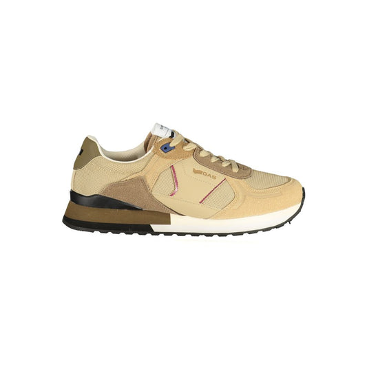 Gas Beige Polyurethane Men Sneaker 1728,67403481248,Athletic - Sneakers - Shoes,Beige,EU40/US7,EU41/US8,EU42/US9,EU43/US10,EU44/US11,EU45/US12,Gas,Men,New with tags,Shoes,Sneakers - Shoes