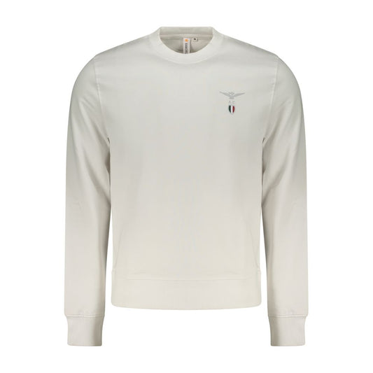 Accademia Militare White Cotton Men's Sweatshirt 1728,3XL,67403481248,Accademia Militare,Clothing,L,M,Men,New with tags,S,Sweaters - Clothing,Sweatshirts - Sweaters - Clothing,White,XL,XXL