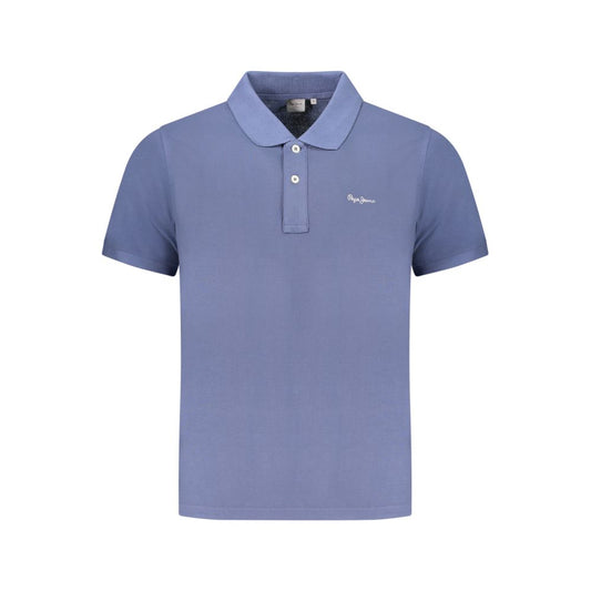 Pepe Jeans Blue Organic Cotton Men Polo