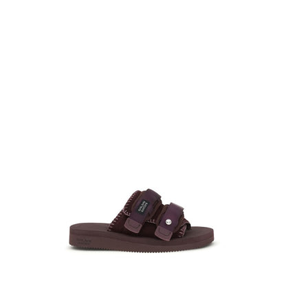 Forte_Forte Purple Polyester Flat Sandals