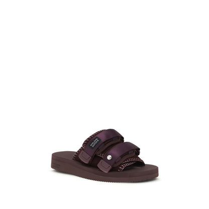 Forte_Forte Purple Polyester Flat Sandals