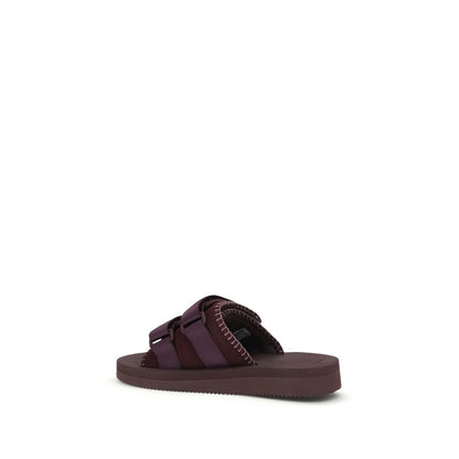 Forte_Forte Purple Polyester Flat Sandals