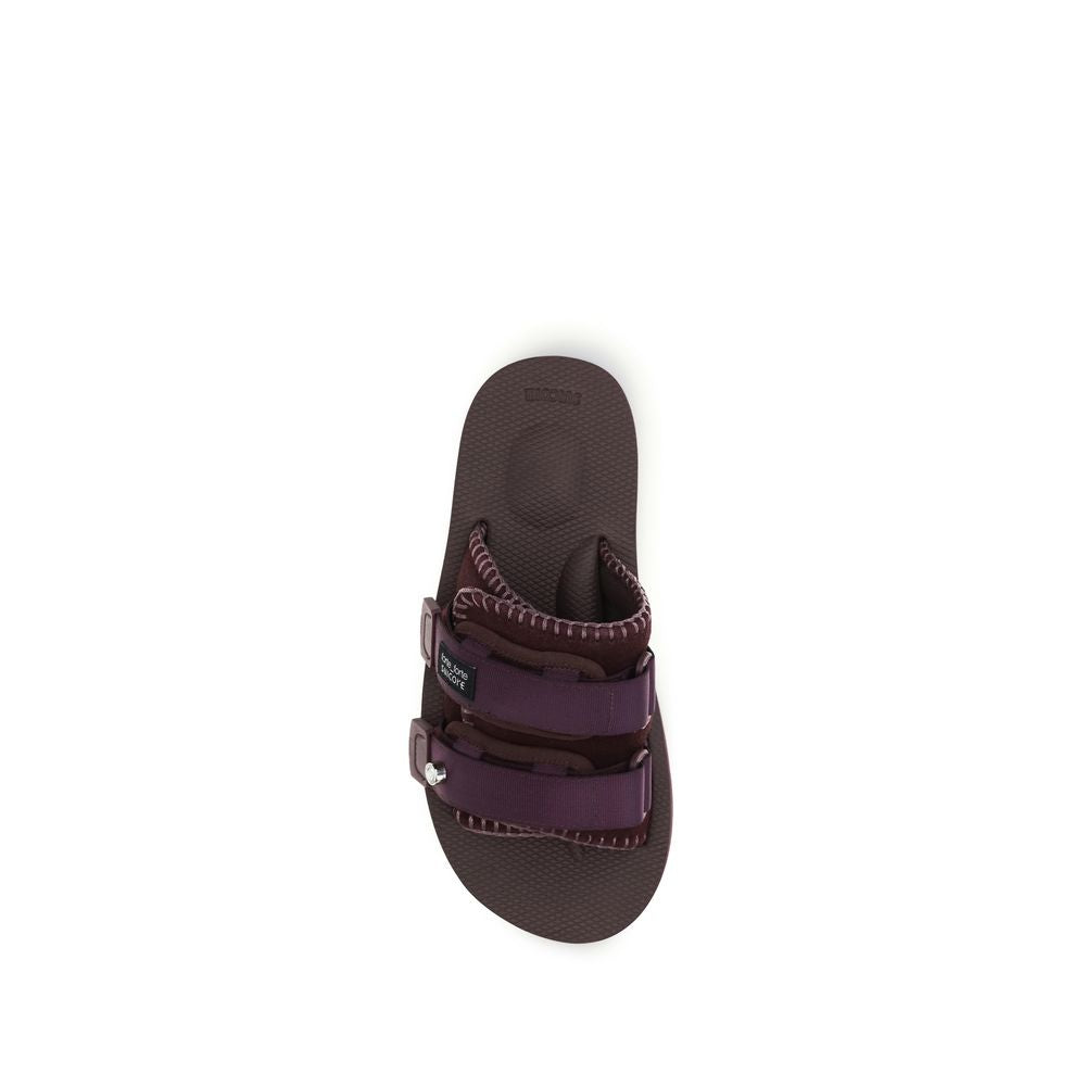 Forte_Forte Purple Polyester Flat Sandals