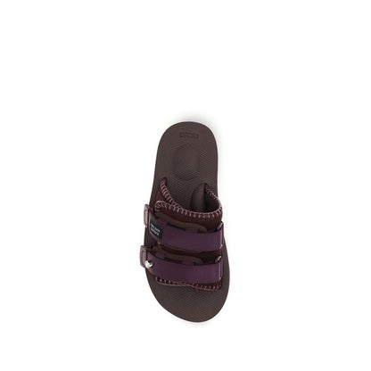 Forte_Forte Purple Polyester Flat Sandals