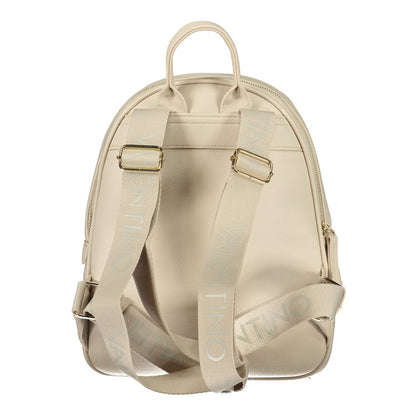 Mario Valentino Beige Polyurethane Womens Backpack