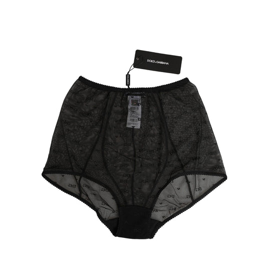 Dolce & Gabbana Black Nylon Stretch Slip Girdle Panty Underwear