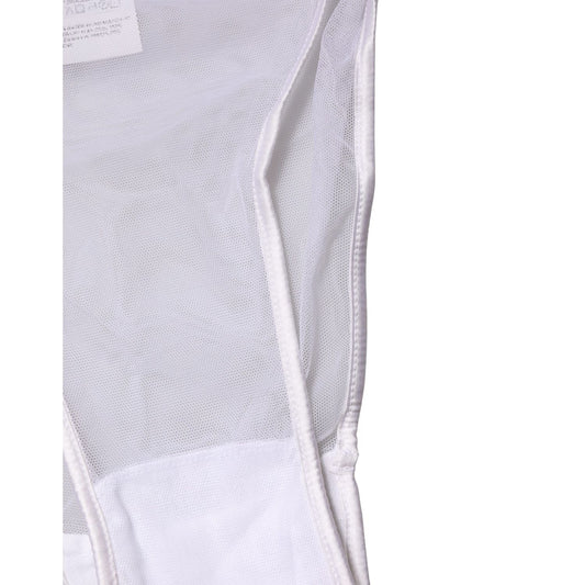 Dolce & Gabbana White Sheer Silk Stretch High Brief Underwear