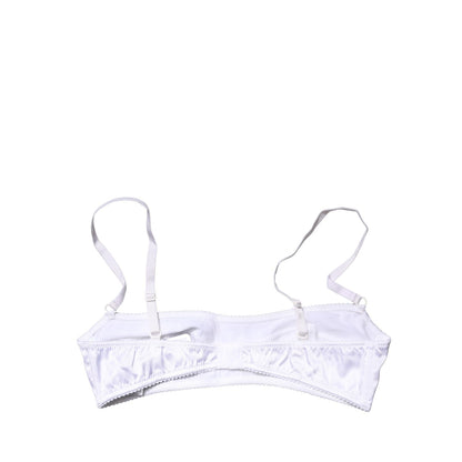 Dolce & Gabbana White Semi-Pad Underwire Balconette Bra Underwear