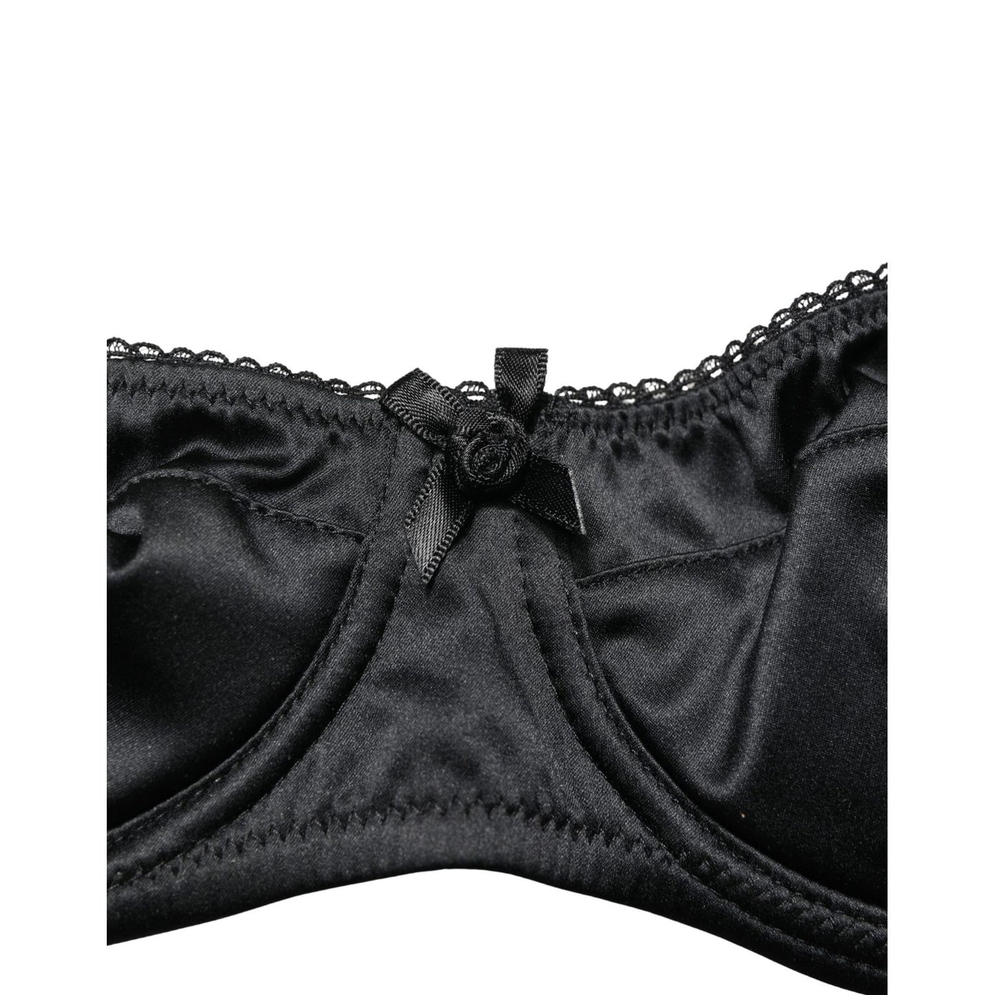 Dolce & Gabbana Black Semi-Pad Underwire Balconette Bra Underwear