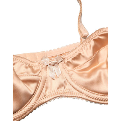 Dolce & Gabbana Beige Semi-Pad Underwire Balconette Bra Underwear