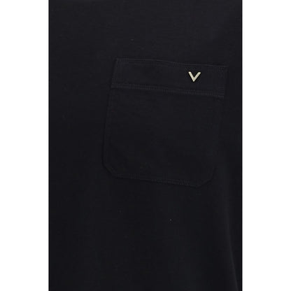 Valentino Black Cotton T-Shirt