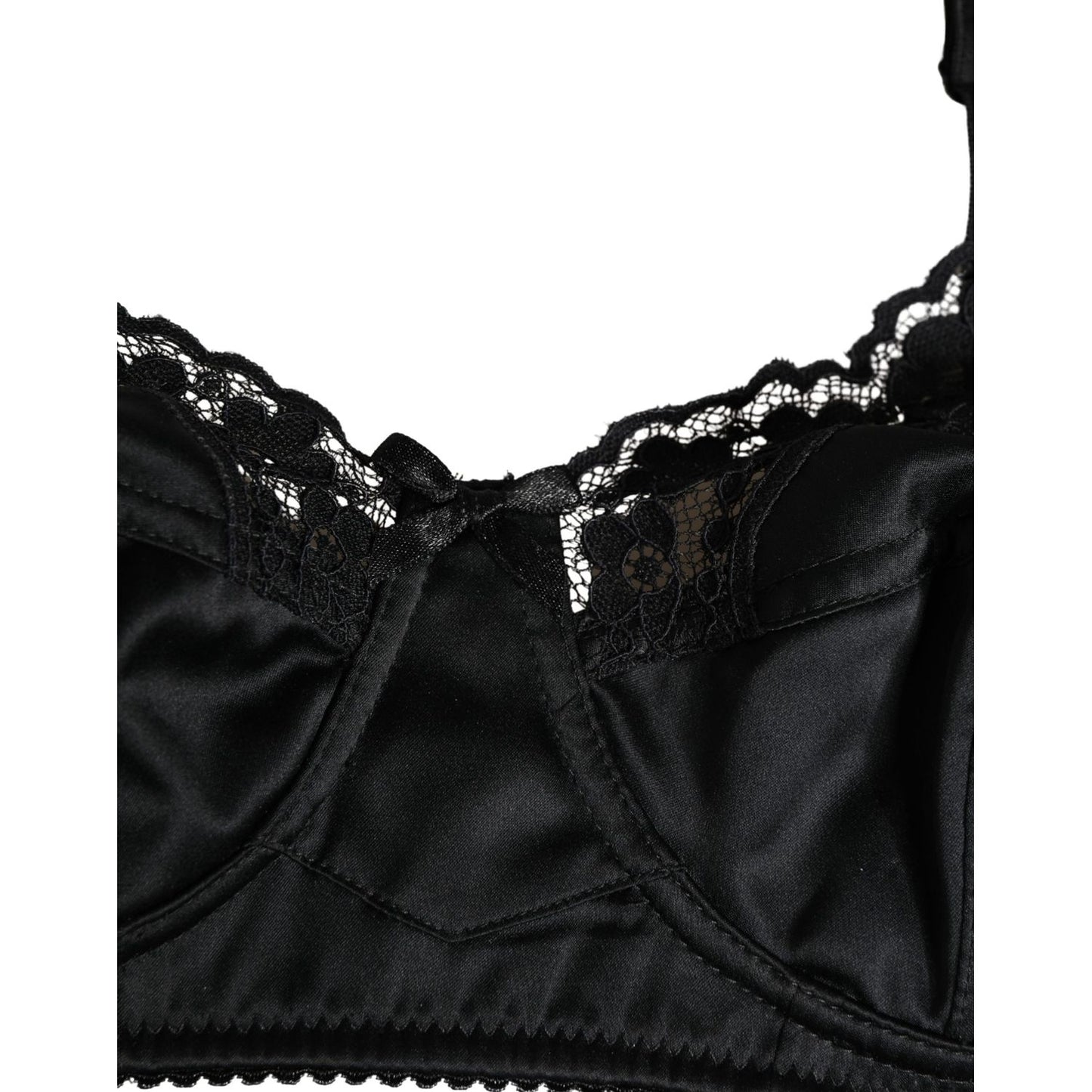 Dolce & Gabbana Black Semi-Pad Underwire Balconette Bra Underwear
