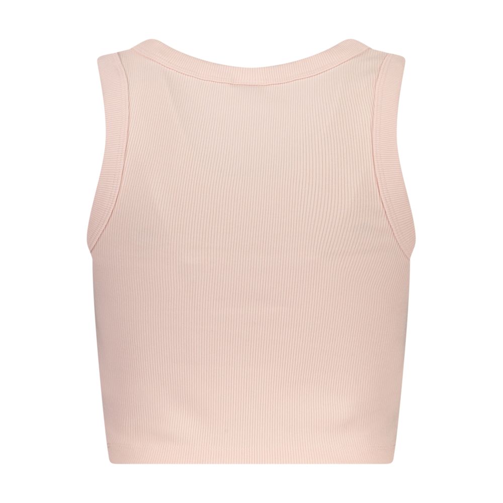 Guess Jeans Pink Viscose Tank Tops