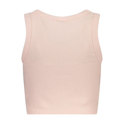 Guess Jeans Pink Viscose Tank Tops