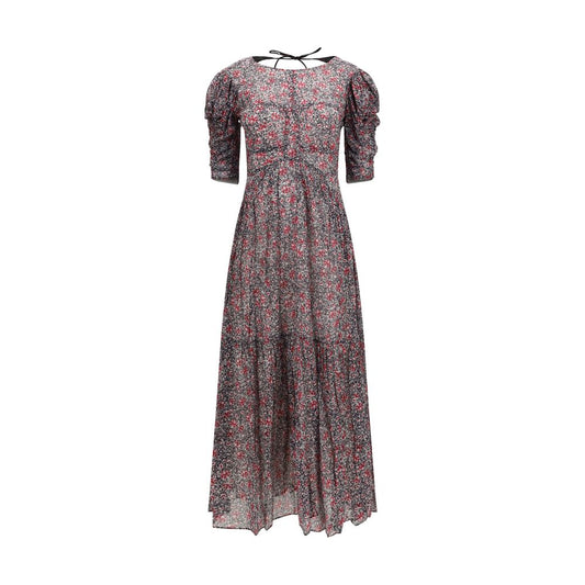 Marant Etoile Purple Cotton Casual Dress