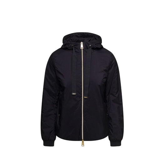Herno Black Polyamide Bomber